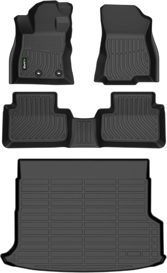 Automotive Floor Mats & Cargo Liner for 2025-2026 Forester Hybrid (Not Fit Gas/Wilderness) (with Harman Kardon Premium Audio) All Weather Protection Full Set- Black