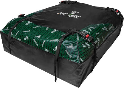 Soft Shell Car Rooftop Cargo Carrier 21 Cubic Feet Waterproof Car Roof Top Bag Roof Rack Luggage Cargo Storage for Universal Vehicles with/Without Rack Include Tie-Down Straps