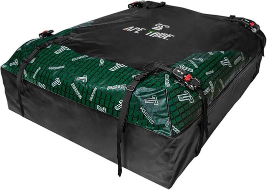 Soft Shell Car Rooftop Cargo Carrier 21 Cubic Feet Waterproof Car Roof Top Bag Roof Rack Luggage Cargo Storage for Universal Vehicles with/Without Rack Include Tie-Down Straps
