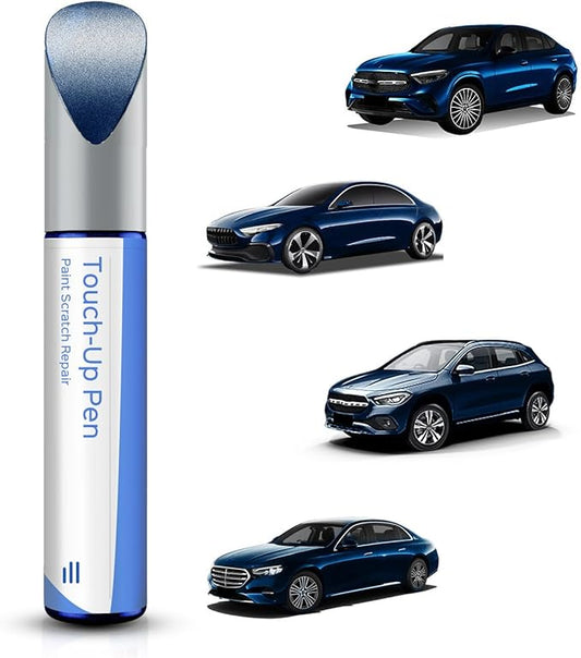 890/5890 Lunar Blue Metallic Touch Up Paint Compatible with Mercedes-Benz Exact Match–Chips and Nicks Touch Up