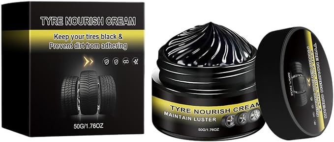 Car Tire Shine - 50g Wheel Refurbishing Cream | 3 Years Shelf Life Nourishing Repair Solution Wheel Refurbish Paste for SUV Automotive Truck Motorcycle Sedan Commuting Offroad Garage