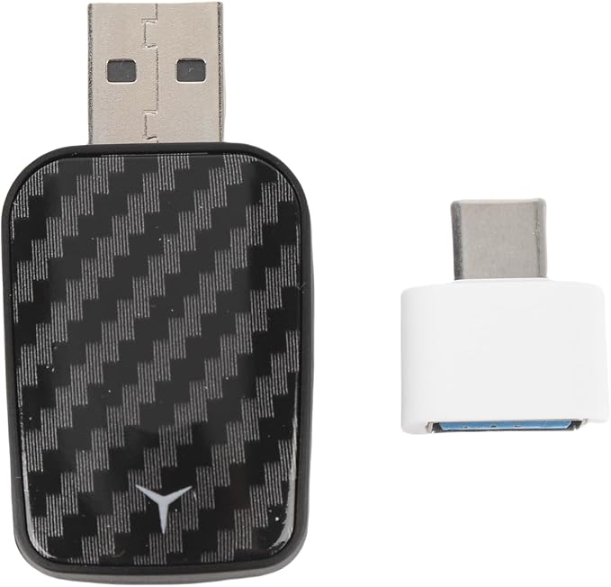Wireless Adapter for Plug and Play Stable Connection Fast Converts Wired to Wireless for Dongle (Carbon Fiber Pattern R5031)