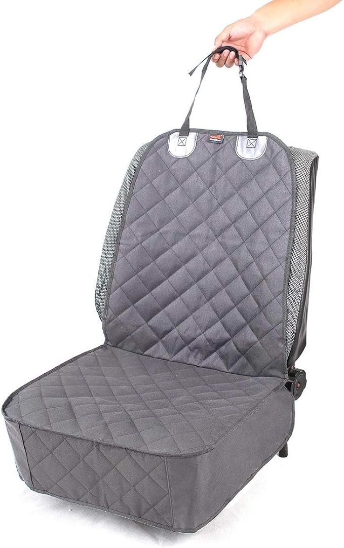 HONEST OUTFITTERS Dog Car Seat Cover 2 Pack, Waterproof Front Seat Car Cover for Cars, Trucks, and Suvs, Pet Front Cover for Cars, Nonslip Dog Seat Cover Grey