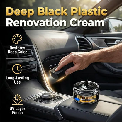Tire Coating Paste, 2026 New Car Maintenance Cream for Tire Dashboard Seats, Upgraded Car Trim Renewal for Interior Exterior Renovation, Powerful Auto Detailing Cream for Car Owners (1Pc)