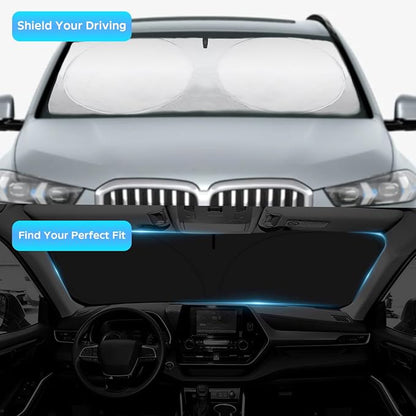 INSAUTO Windshield Sun Shade for 2019-2025 BMW 3 Series 328i M340i M3, Front Window Sun Visor Protector Cover Custom Fit BMW 3 Series Accessories