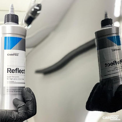 CARPRO Reflect High Gloss Finishing Polish - Reflective & Glossy Finish Without Durable Fillers, Silicones, Waxes, Polymers, or Teflon - Body Shop Safe, No Dusting. Rotary & Dual Action - 500mL (17oz)