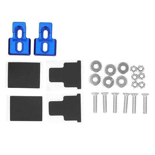 Hood Latches Kit Durable Secure Locking System for JK 2 Door & Unlimited 4 Door 2007‑2017 Off Roading Enthusiasts (Blue)