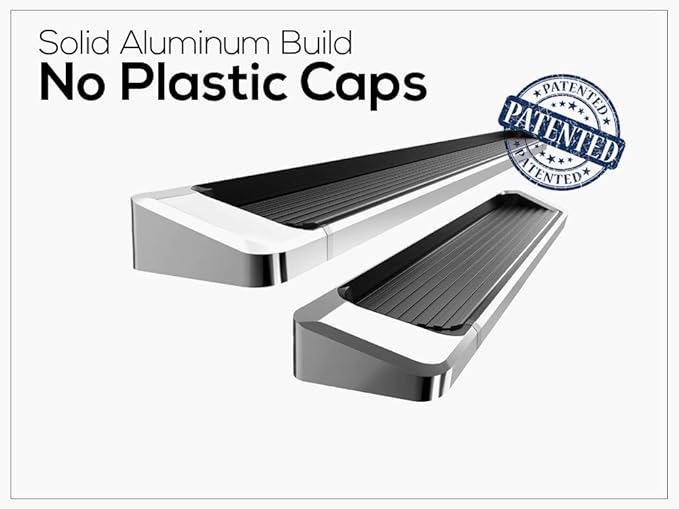 APS Running Boards 6 inches Silver Compatible with Ford Transit 2015-2026 Full Size Van 3-Door (Exclude 2022-2026 E-Transit) (Nerf Bars Side Steps Side Bars)