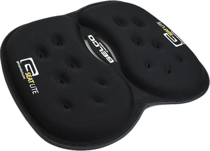 GSeat Lite Travel Gel and Foam Cushion - for Back Pain, Sciatica, Pressure Relief, and Tailbone Discomfort - Promotes Healthy Posture - Ergonomic Comfort - for Car, Commute, Airplane and Travel