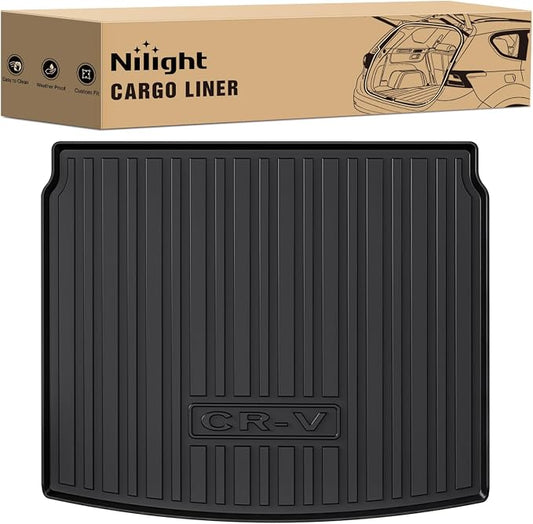 Nilight Cargo Mats for Honda CRV CR-V Upper Position only (Not for Hybrid) 2023 2024 2025 All Weather Protection Heavy Duty Cargo Liners