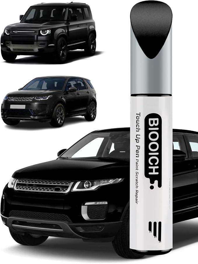 Touch Up Paint Pen Exact Color Match Car Chip and Scratch Repair (for Land Rover, Santorini Black(820/PAB/1AG))