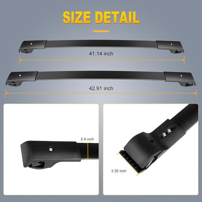 OCPTY Roof Rack Cross Bars Fit for Subaru Forester 2009 2010 2011 2012 2013 Cargo Bars for Cargo Carrier Bag Luggage Kayak Canoe Bike Snowboard Skiboard - Fits Side Rails Models ONLY