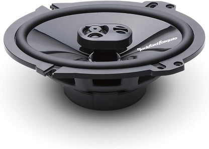 Rockford Fosgate P1683 Punch 6"x8" 3-Way Coaxial Full Range Speakers - Black (Pair)