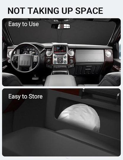Proadsy 2026 Upgrade Front Windshield Sun Shade Foldable Sunshade Protector Custom Fit for 2008-2016 Ford Super Duty F-250 F250 F-350 F350 F-450 F450 F-550 F550 2Door 4Door Pickup Accessories