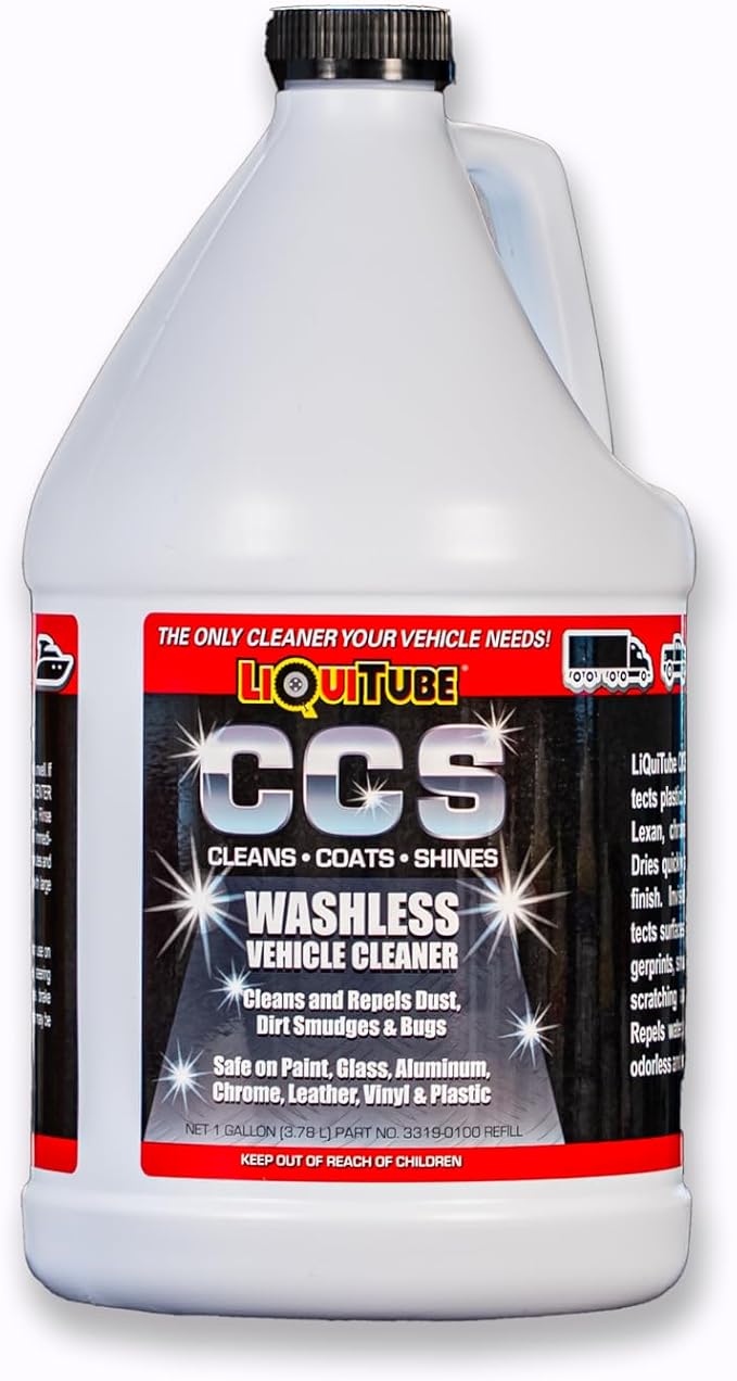 CCS Multi Surface Cleaner - Bug Remover for Motorcycles, Cars, Trucks, RVs, Boats - Polymer Chain Clear Coat Ceramic Alternative - Top Coat Shine and Protection Technology (1 Gal)