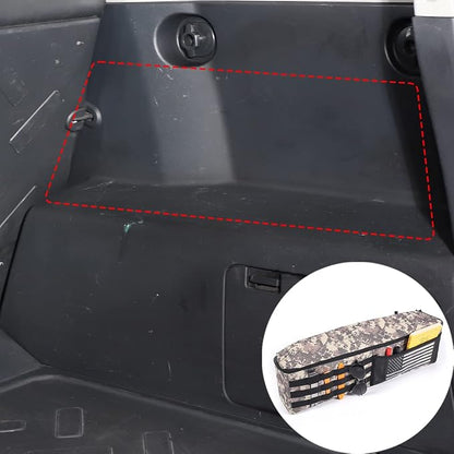 Aunginsy 1PCS Trunk Organizer Compatible with Toyota FJ Cruiser 2007-2021+, Car Right Side Trunk Storage Bag Backseat Hanging Storage Multi-Compartment Space Saving Accessories, Camouflage Pattern