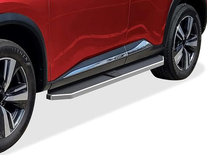 APS 6in 304 Stainless Steel (Polished Flat Style) Running Boards Side Bars Side Steps Compatible with Nissan Rogue 2021-2026 (Exclude Models with Ground Lighting System)