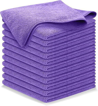 USANOOKS Premium 300GSM Microfiber Cleaning Cloth - 12.5"x12.5" High Performance - 1200 Washes, Ultra Absorbent Microfiber Towels for Cars Undercarriage, Rims & Engine Bay Cleaning - Microfiber Cloth