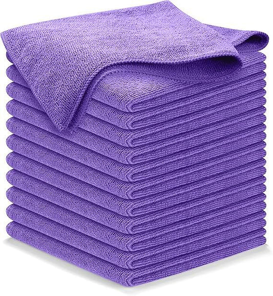 USANOOKS Premium 300GSM Microfiber Cleaning Cloth - 12.5"x12.5" High Performance - 1200 Washes, Ultra Absorbent Microfiber Towels for Cars Undercarriage, Rims & Engine Bay Cleaning - Microfiber Cloth