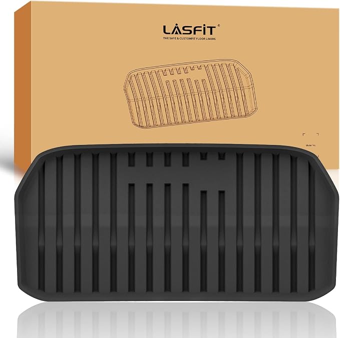 LASFIT Premium Extra Thick Front Trunk Mats for Tesla Model Y 2025 2024 2023 2022 2021 2020, All Weather Frunk Mats TPE Cargo Liner Custom Fit Cargo Mat