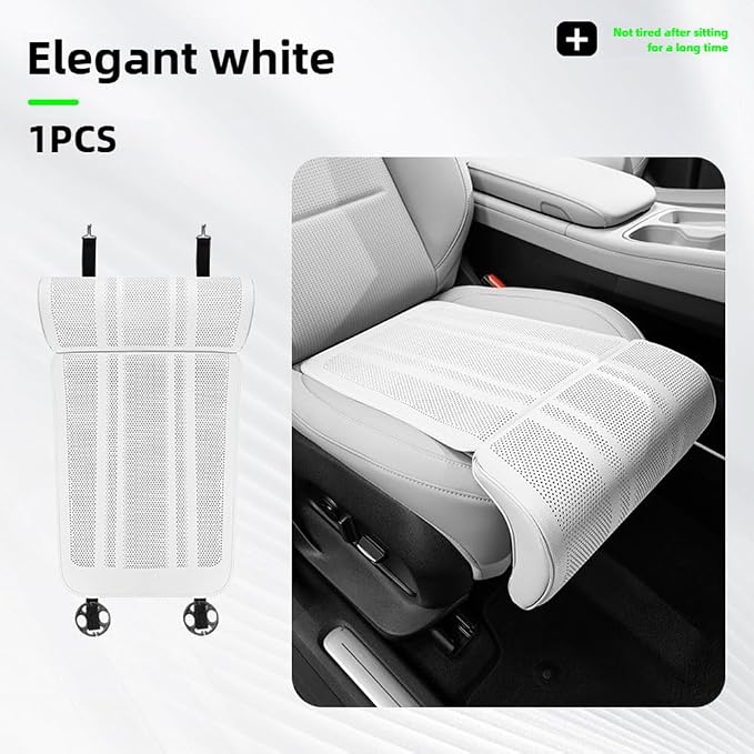 Car Seat Leg Support Extension Cushion for Car Driver Seat Extender Pad Leg Support Seat Pillow For Auid Q5 BMW X5 Toyota RAV4 Ford F150 Hyundai Tucson Honda CRV etc Universal Seat Cushion (white)