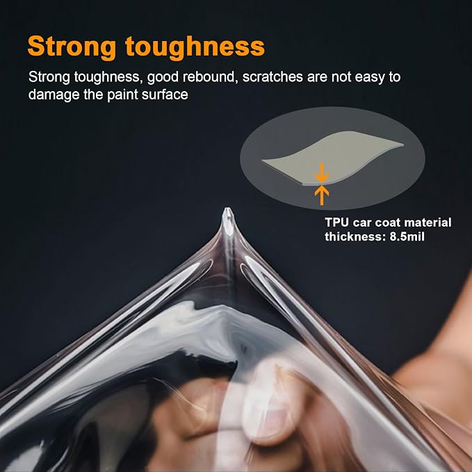 for 2017-2021 Mazda CX-5 8.5mil TPU PPF Clear Car Pre-Cut Paint Protective Film HD Scratch Exterior Accessories (Clear Headlight Film 2Pcs)