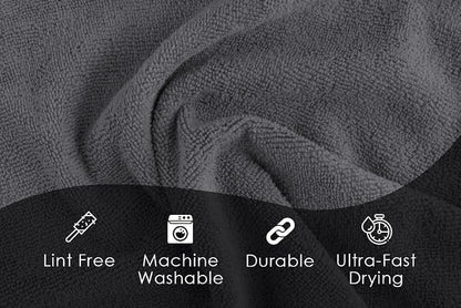 Avalon Towels Microfiber Cleaning Cloths (Value Pack of 36) - Size 16 x 16 Inches, Highly Absorbent Cleaning Rags, Lint Free, Reusable and Washable, Microfiber Towels for Cars
