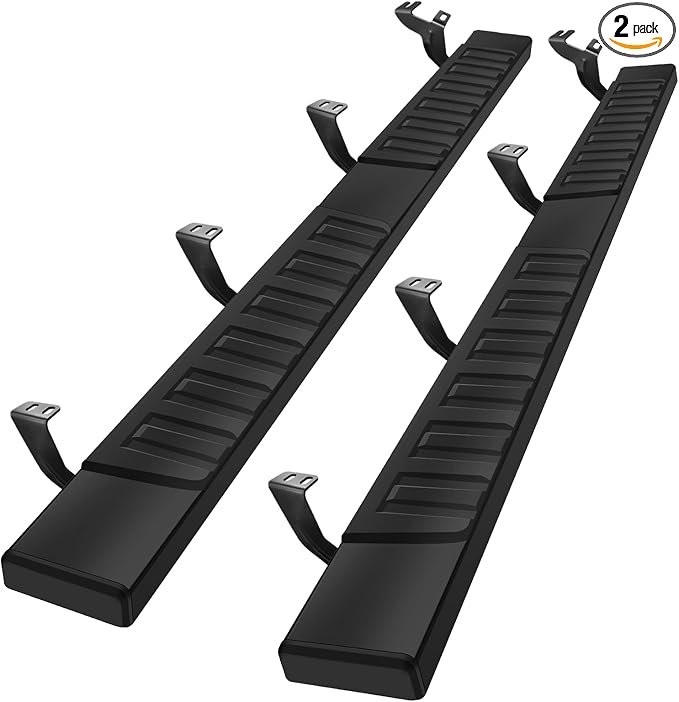 COMNOVA 6 Inch Running Boards Compatible with 2022-2026 Toyota Tundra Crewmax Cab. Tundra Heavy Duty Carbon Steel Black Nerf Bars Truck Side Steps Rock Sliders.