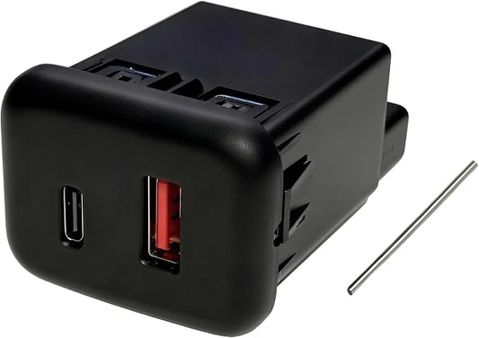 Only for Charing - No CarPlay Support, 13519224 USB & Type-C Fast Charging Port AUX Jack Adapter 54W Compatible with Chevy Buick GMC Cadillac 2015-2018, Replaces# 13509942 13510854 23496501
