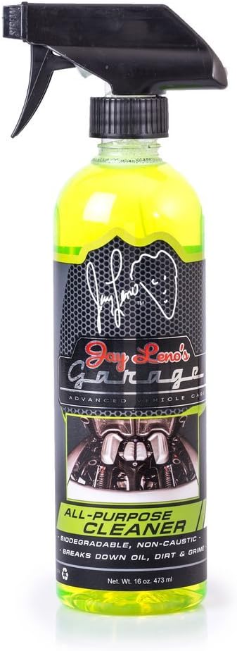 Jay Leno's Garage All Purpose Cleaner Car Detail Spray – Multipurpose Cleaner & Surface Cleaner, Automotive Degreaser, Car Degreaser, APC Car Detailing, All Purpose Cleaning Spray & Car Polish – 16oz