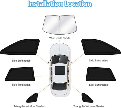 KUST Car Window Shades for 2020-2025 Subaru Outback Accessories Windshield Sun Shade Side Rear Window Covers Sunshade Privacy Protection for Camping Blackout UV Block Full Set 7PCS