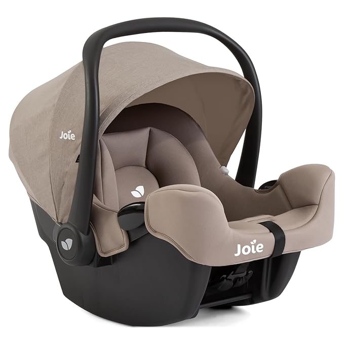 Joie Baby, Rue Lightweight Infant Car Seat & Anti-Rebound Base, Side-Impact Protection, 5-Point Harness, and UPF 50+ Canopy for Newborns and Infants (Mocha)