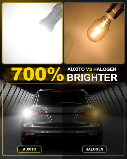 AUXITO 921 LED Bulb Reverse Lights, 700% Super Bright 912 T15 led Backup light, CAN-Bus Error Free 906 922 W16W LED Bulbs for Reverse Back Up Marker Lights, 6500K White