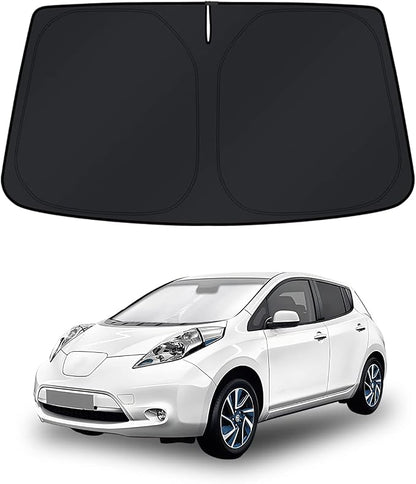 KUST Windshield Sun Shade for Nissan Leaf 2011-2017 Window Accessories Shade Sun Cover Foldable Block UV Rays Keep Car Cooler