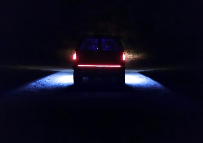 iJDMTOY 40-Inch 63-SMD Flexible LED Running Board/Side Step Lighting Kit Compatible with Ford GMC Chevy Dodge Toyota Nissan Honda Truck SUV, Ultra Blue