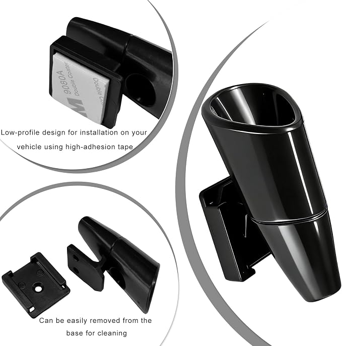 2 PCS Car Deer Whistles, Wind Activated Save Deer Whistle with Double-Sided Tape, Waterproof Car Warning Device Horn Sensor Helps Reduce Accidents and Alert Animals (Black)