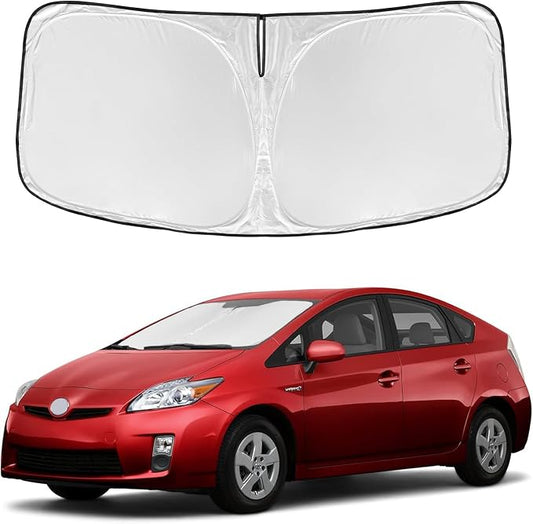 for Toyota Prius Hatchback 2010-2015 Windshield Sun Shade - 4 Layers Car Sunshades for Front Windows Shade Cover Custom Fit Prius Hatchback Sun Visor 250T Shade Blocks UV Rays Car Accessories