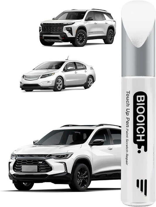 Touch Up Paint Pen Exact Color Match Car Chip and Scratch Repair (for Chevrolet, Summit/Olympic/Interstellar White(GAZ/WA8624/50U/50))