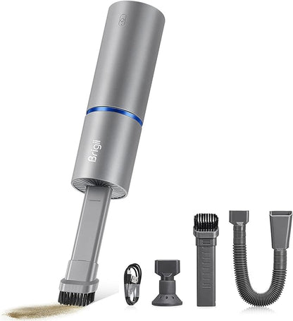 Brigii Mini Handheld Vacuum Cordless, 3 in 1-Car Vacuum & Air Duster & Hand Pump, Portable Rechargeable Cleaner for Car Interior, Small Spaces, Crevices-Y120 Pro