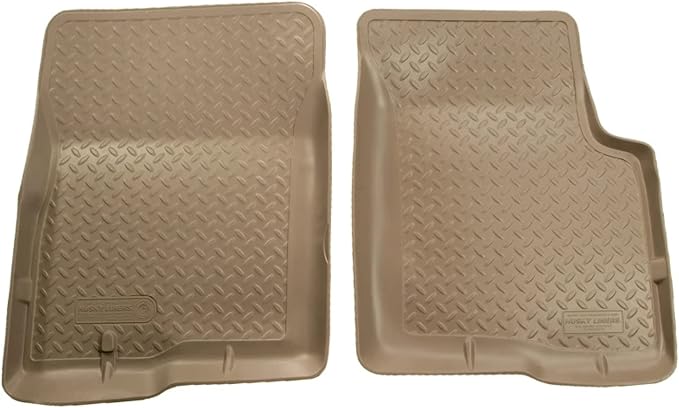 Husky Liners Classic Style Floor Mats | Fits 1995-2004 Toyota Tacoma Regular CAB ONLY, Access CAB ONLY | Front Row, 2-pc Tan - 35113