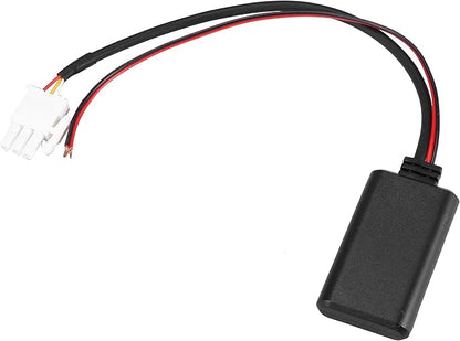X AUTOHAUX Bluetooth Wireless Adapter Audio Radio Stereo Music Aux Cable Adapter 3 Pin for Honda GL1800 Goldwing
