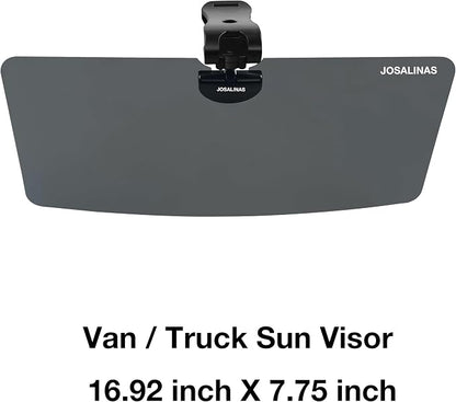 Automotive Sun Visors for Car, Van, Truck, Polarized Protection, Universal Install Anti-Glare Extender (16.92" for Truck/Van Sun Visor)