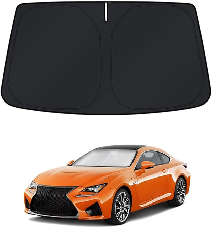 KUST Windshield Sun Shade for Lexus RC Coupe 2015-2020 2021 2022 2023 2024 2025 Window Accessories Sunshade Sun Visor Protector Foldable Block UV Rays