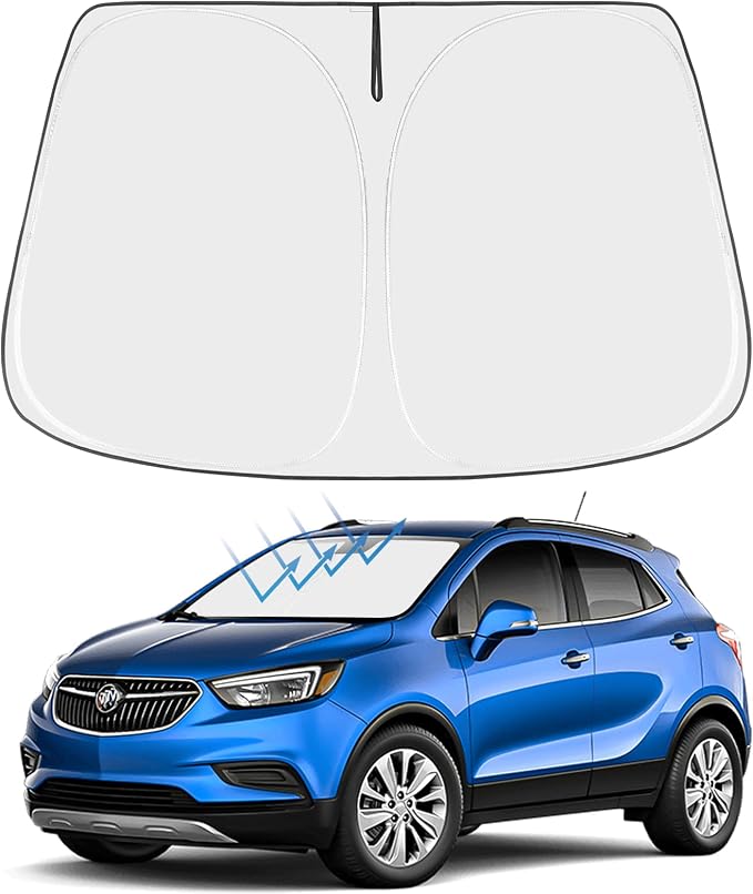 Proadsy 2026 Upgrade Front Windshield Sun Shade Foldable Sunshade Protector Custom Fit 2013-2022 Buick Encore Accessories