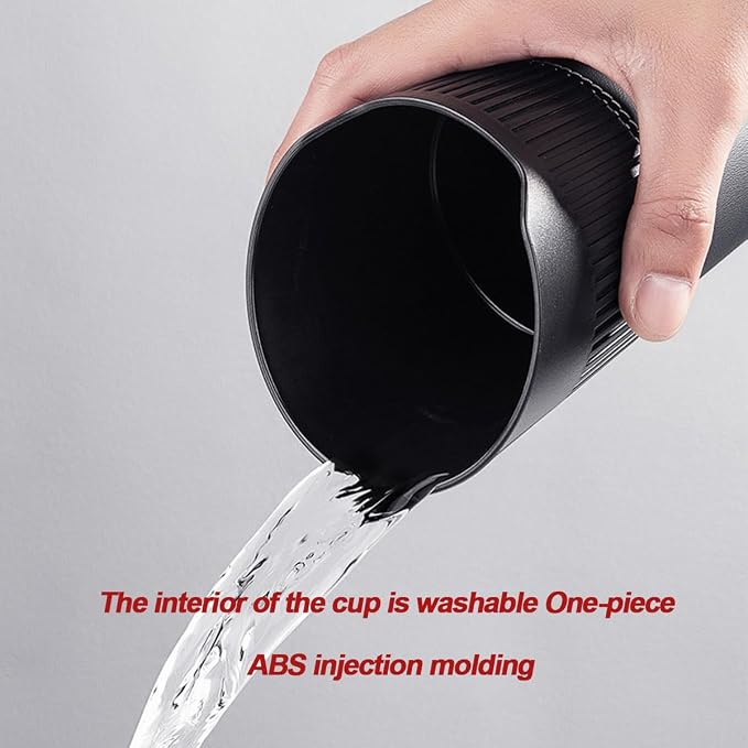 Car Trash Can, Mini Leakproof Vehicle Cup Holder Garbage Container Bin, Portable Automotive Interior Door Trash Storage Organizer Accessories, Universal for Sedan Truck SUV (Black)
