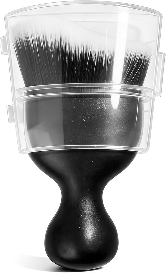 Car Detailing Brushes, Car Cleaning Brush, Auto Interior Soft Bristles Curved Cleaning Brush, Auto Detailing Dusting Tool Universal for Dashboard Air Conditioner Vent Computer (Black White)