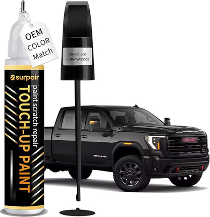Onyx Black/Void Black GBA/WA8555 Touch up Paint for GMC OEM Color Match Car Scratch Repair Kit for Nicks & Chips Scratches Quick & Easy Paint Fix 2-In-1 Car Scratch Remover Pen