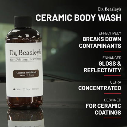 Dr. Beasley's Ceramic Body Wash 1 Gallon - Elite Car Care for Ceramic Coated Vehicles, Breaks Down Contaminants, Ultra Concentrated, Enhances Gloss & Reflectivity
