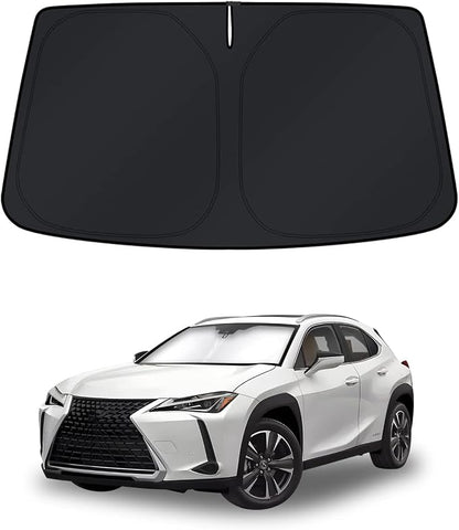 KUST Windshield Sun Shade for 2019-2024 2025 2026 Lexus UX 200/250h/260h/300h/300e Accessories Window Shade Sun Cover Foldable Block UV Rays Keep Car Cooler