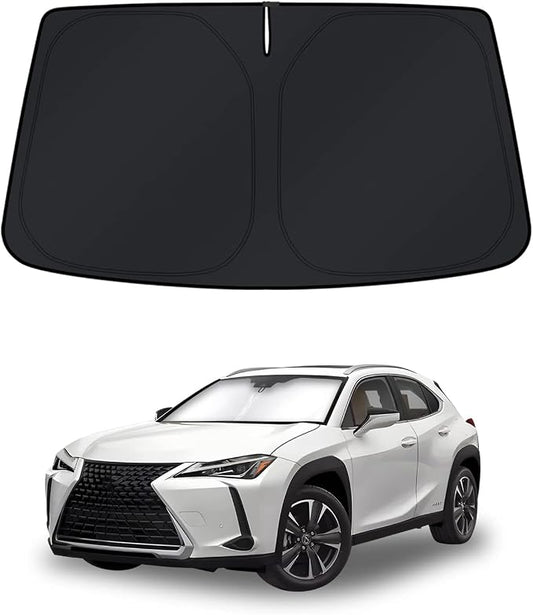KUST Windshield Sun Shade for 2019-2024 2025 2026 Lexus UX 200/250h/260h/300h/300e Accessories Window Shade Sun Cover Foldable Block UV Rays Keep Car Cooler